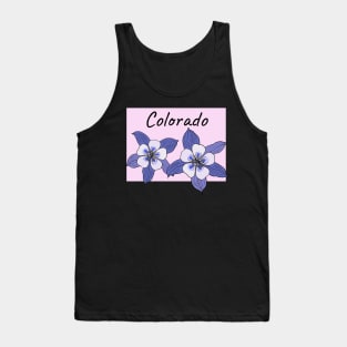 Colorado Blue Columbine Flower Tank Top